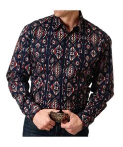 Roper Men's Aztec Snap Shirt