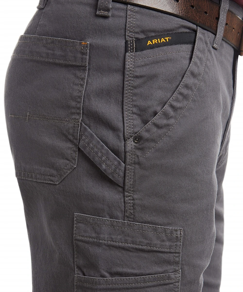 Ariat Men's Rebar M4 DuraStretch Twill Dungaree Work Pant 3 Ariat Men's Rebar M4 DuraStretch Twill Dungaree Work Pant - Image 3