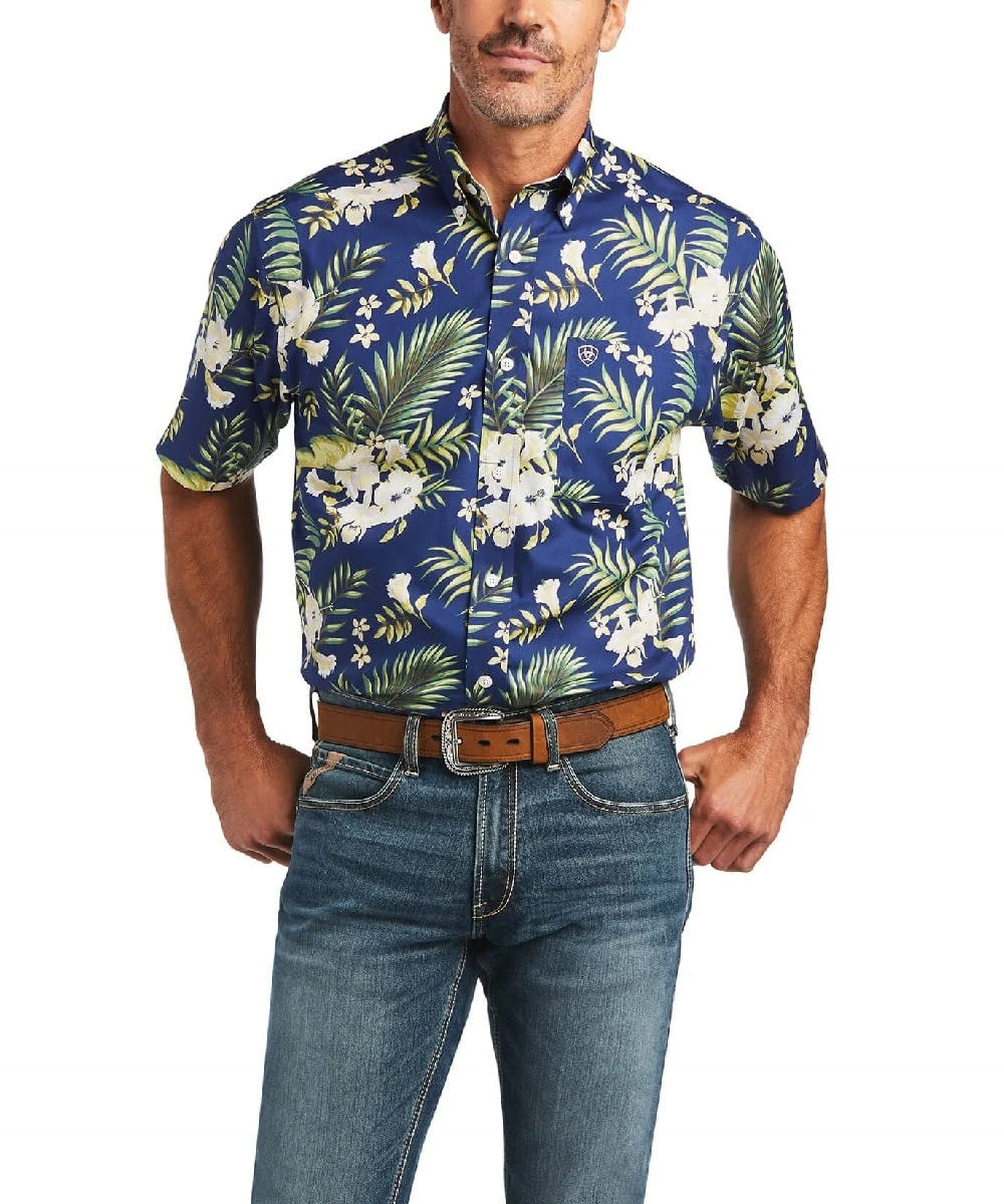 Ariat Men's Wrinkle Free Ephraim Button Down Shirt 1 Ariat Men's Wrinkle Free Ephraim Button Down Shirt