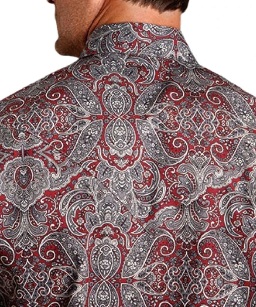 Stetson Men's Paisley Snap Shirt 2 Stetson Men's Paisley Snap Shirt - Image 2