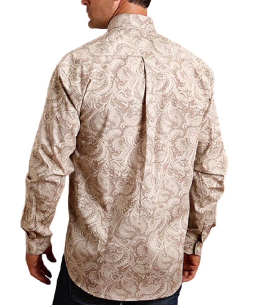 Stetson Men's Paisley Button Down Shirt 2 Stetson Men's Paisley Button Down Shirt - Image 2