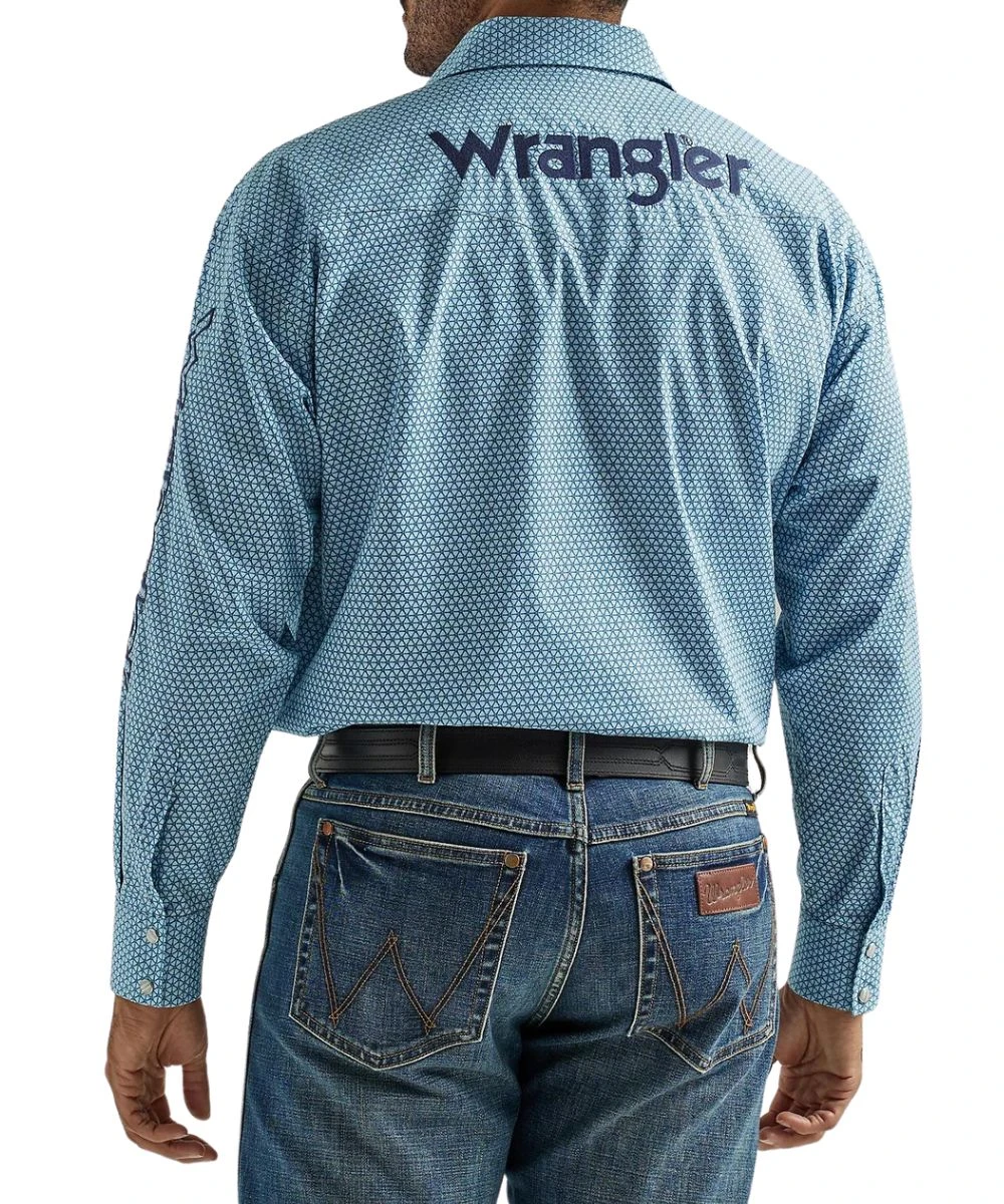 Wrangler Men's Logo Snap Shirt 2 Wrangler Men's Logo Snap Shirt - Image 2