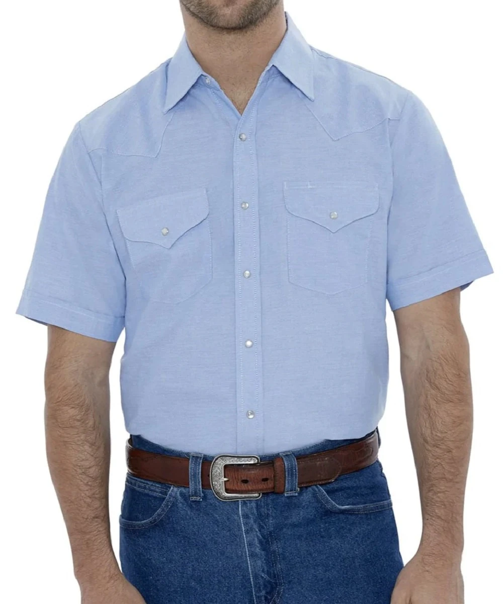 Ely Walker Men's Wrinkle Resistant Oxford Western Snap Shirt 2 Ely Walker Men's Wrinkle Resistant Oxford Western Snap Shirt - Image 2