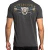 Affliction Men's Black Resin Wash Stampede Tee