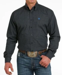 Cinch Men's Big & Tall Geo Print Button Down Shirt
