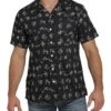 Cinch Men's Cowboy Print Button Down Camp Shirt