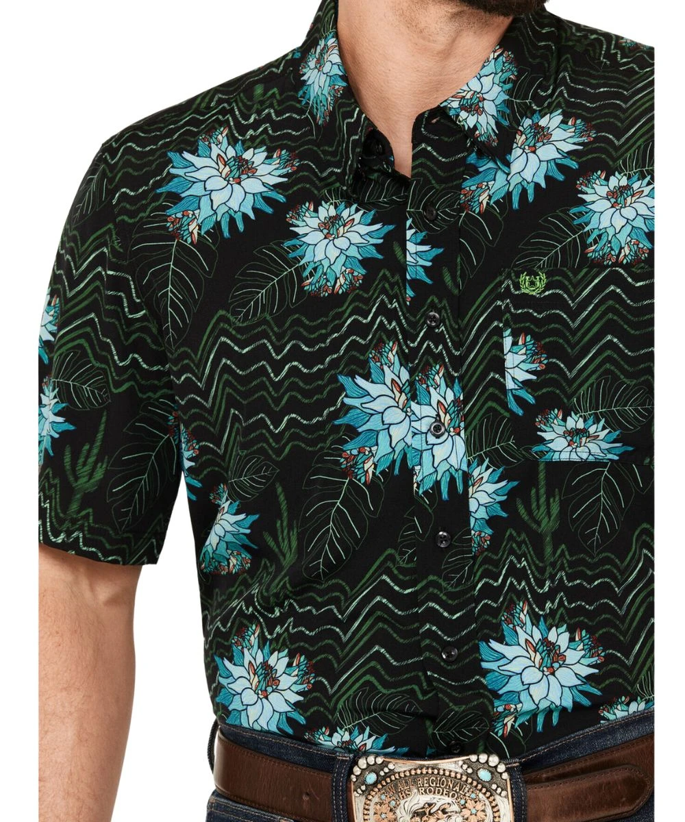 Panhandle Men's Tropical Button Down Shirt 1 Panhandle Men's Tropical Button Down Shirt