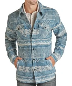 Rock & Roll Cowboy Men's Jacquard Shacket