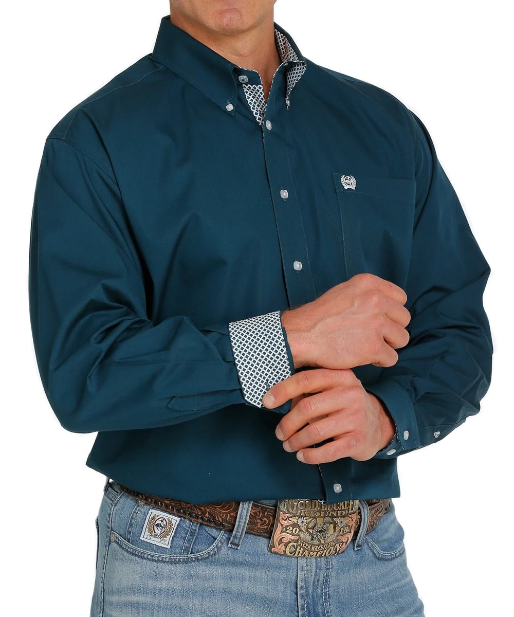 Cinch Men's Solid Button Down Western Shirt 1 Cinch Men's Solid Button Down Western Shirt