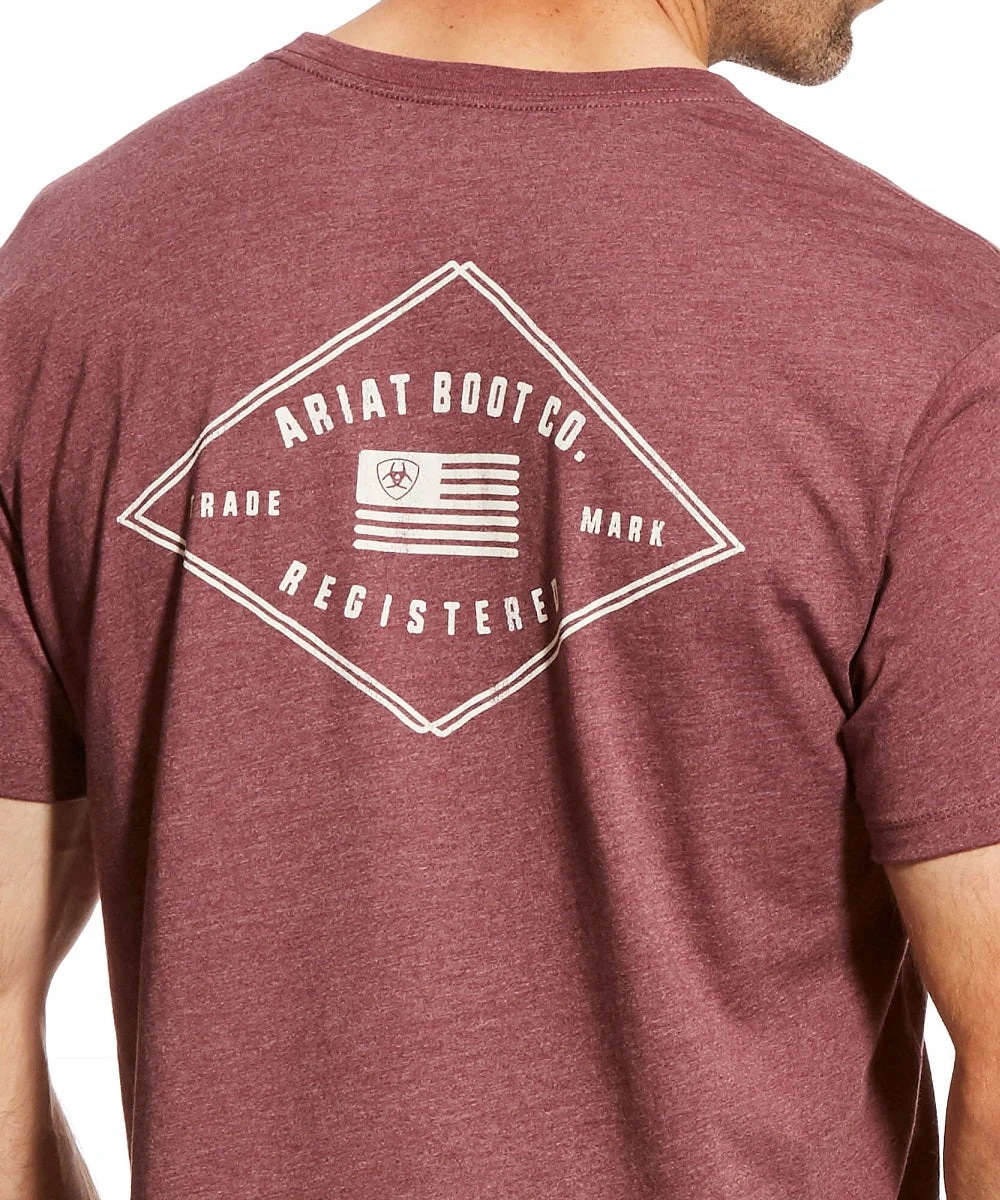 Ariat Men's US Registered Tee 2 Ariat Men's US Registered Tee - Image 2