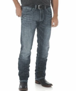 Wrangler Men's Rock 47 Slim Straight Jean