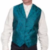 Scully Men's Teal Paisley Vest
