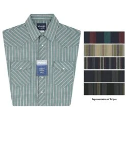 Wrangler Men's Short Sleeve Western Snap Shirt